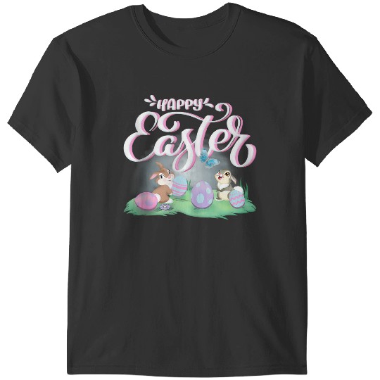 Disneyssss Bambi Happy Easter Thumper Miss Bunny Vintagess Logo T-Shirts