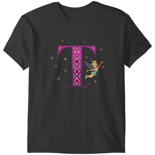 Disneyss Alphabet Monogram Peter Pan Letter T For Tinker Bell T-Shirts