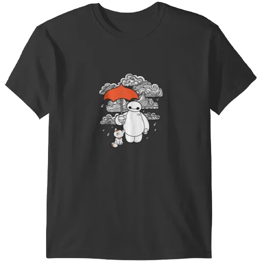 Disney Big Hero 6 Baymax Patterned Clouds T-Shirts