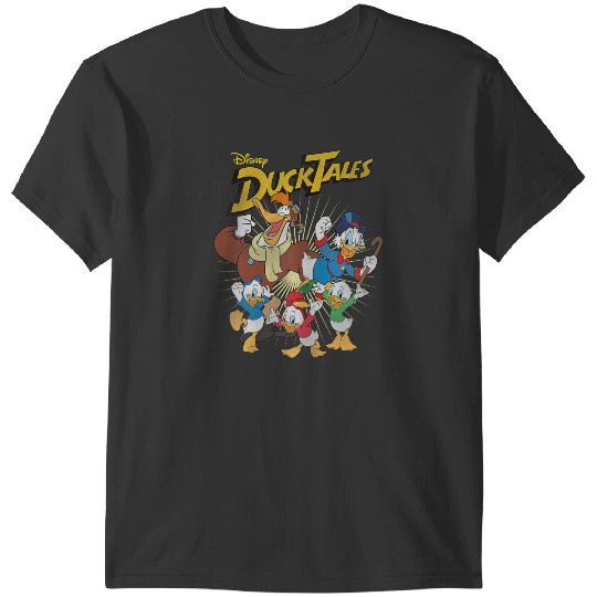 Disney Ducktales Main Characters Full Of Joy Group Shot T-Shirts