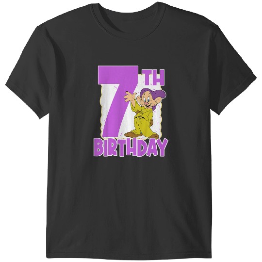 Disneyss Snow White Dopey Seventh Birthday T-Shirts