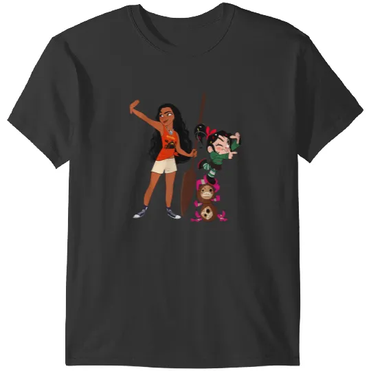 Disneyss Ralph Breaks The Internet Vanellope And Moana T-Shirts