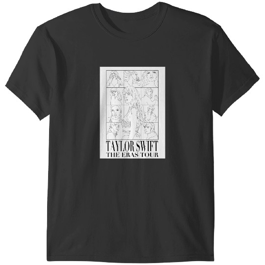 Discover Eras Tour T Drawing Black And White 1572 T-Shirts