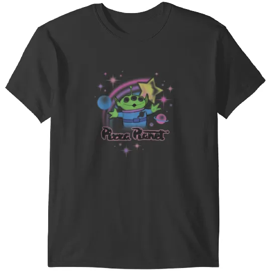 Disney Pixars Toy Story Alien Pizza Planets Airbrush T-Shirts