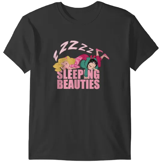 Disneyss Wreck it Ralph Sleeping Beauties Vanellope Aurora T-Shirts