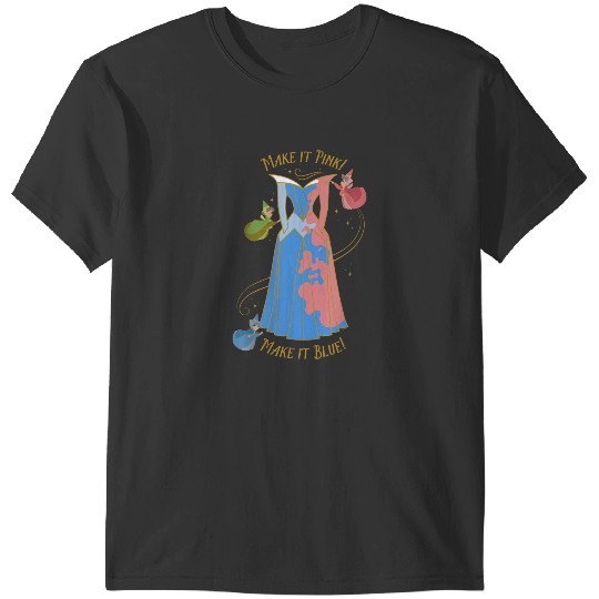 Disneyss Princess Sleeping Beauty 65th Anniversary Pink Blue T-Shirts