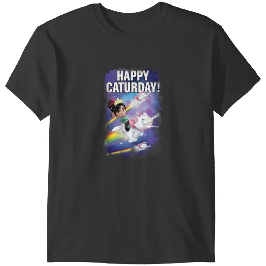 Disneyss Wreck it Ralph Happy Caturday Vanellope Marie Space T-Shirts