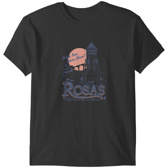 Disneyss Wish Rosas Wish You Were Here Travel Poster Line Art T-Shirts