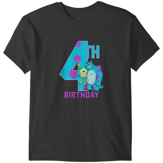 Disney Pixars Monsters Inc. Mike Sully Happy 4th Birthday T-Shirts