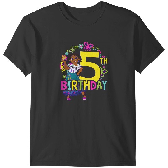Disney Encanto Maribel 5th Birthday Smile Floral Portrait T-Shirts