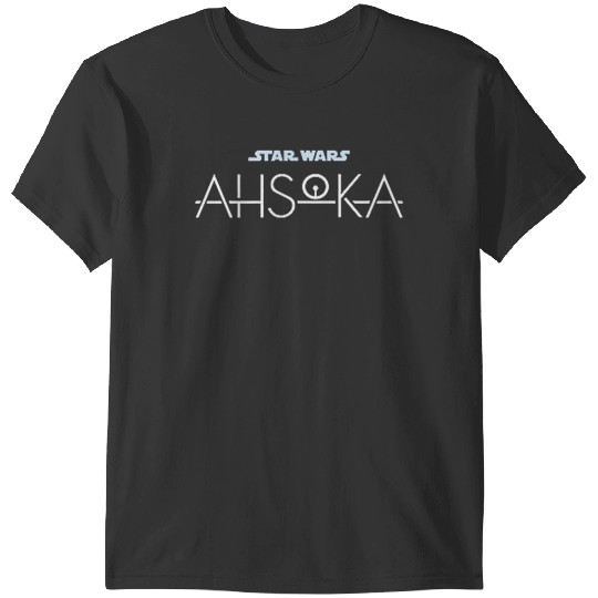 Star Warss Ahsoka Tano Faces Logo Poster Art Disneyss+ 2 sided T-Shirts