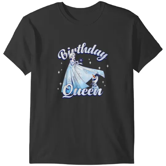 Kids disney frozenss Birthday Queen Elsa Olaf Portrait Youth T-Shirts