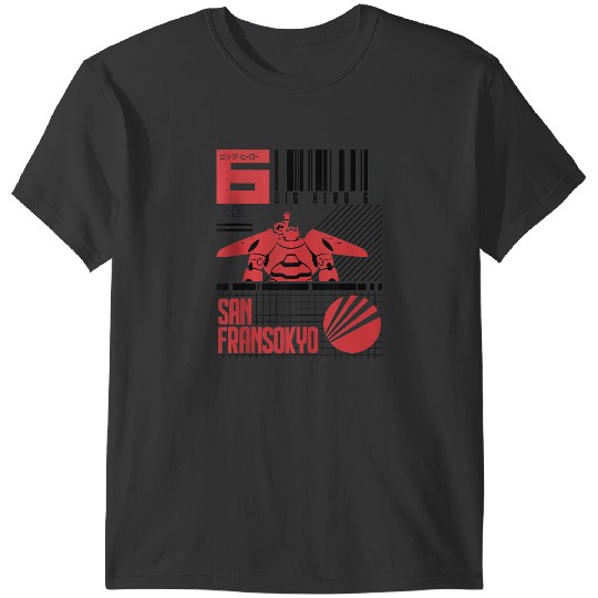 Disneyss Big Hero 6 San Fransokyo Bar Code Poster T-Shirts