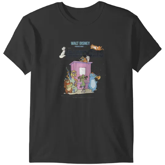 Disney The Aristocats Cats Playing Piano Raglan Baseball Tee T-Shirts