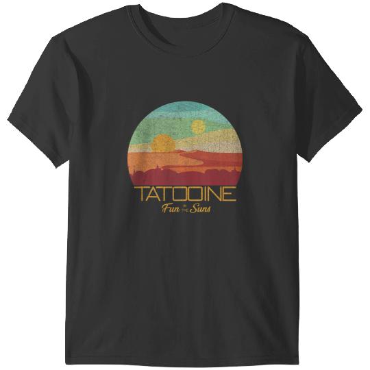 Star Warss Tatooine Postcard Fun in the Sun Vintages Disney T-Shirts