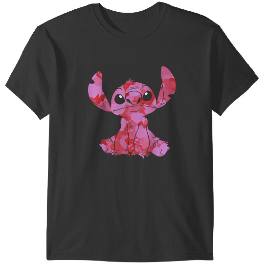 Disneyss Lilo Stitch Valentine's Day Stitch Heart Fill T-Shirts
