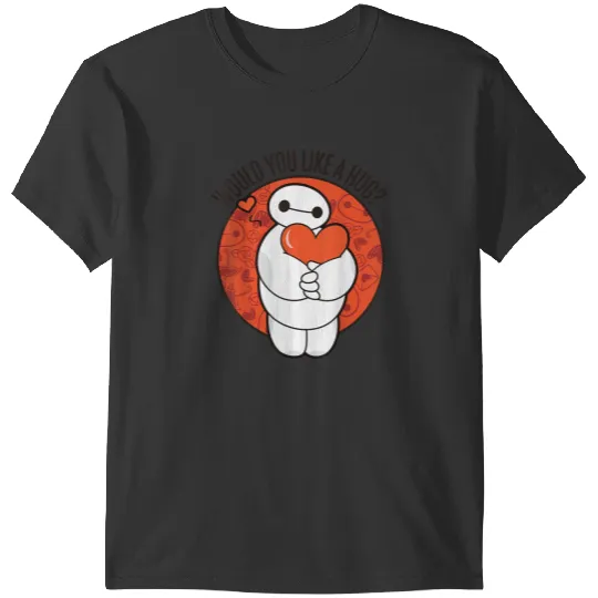 Disneyss Big Hero 6 Valentine's Day Baymax Hug Heart Logo T-Shirts