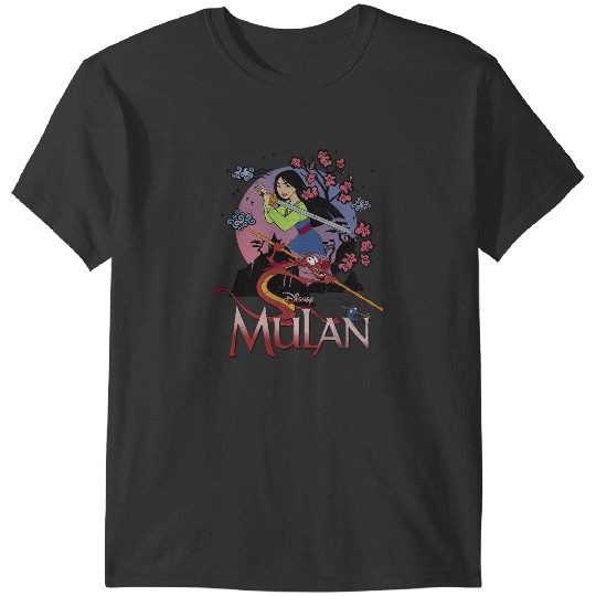 Disney Mulan And Mushu Collage Portrait Logo T-Shirts