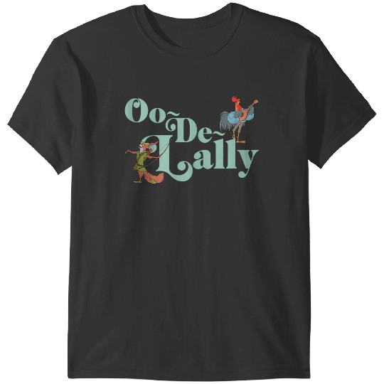 Disneyss Robin Hood Oo de lally Iconic Quote Chest Text Logo T-Shirts