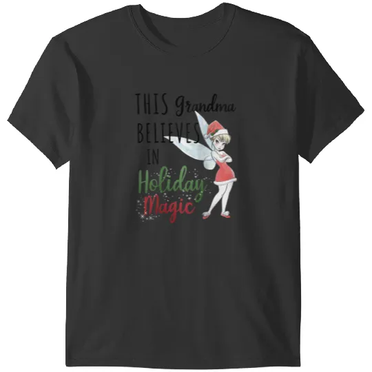 Disney Peter Pan Christmas Tinker Bell Holiday Magic Grandma T-Shirts