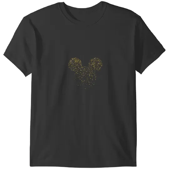 Womens Disney New Year's Mickey Mouse Confetti V-Neck T-Shirt T-Shirts