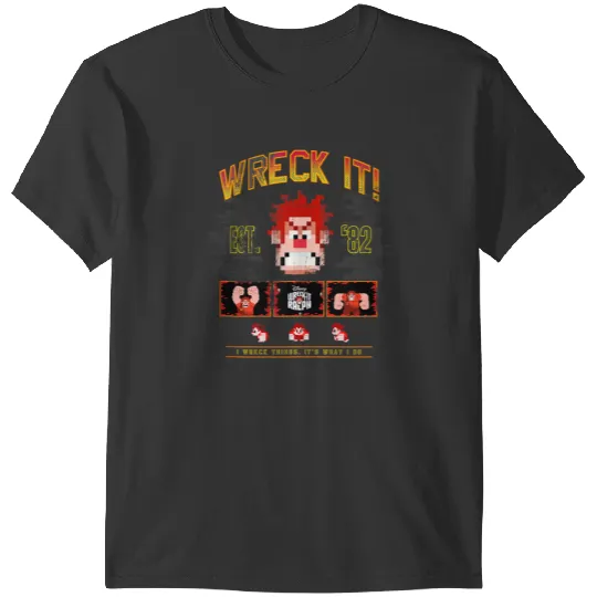 Disneyss Wreck it Ralph Wreck It Est '82 Vintages Video Game T-Shirts