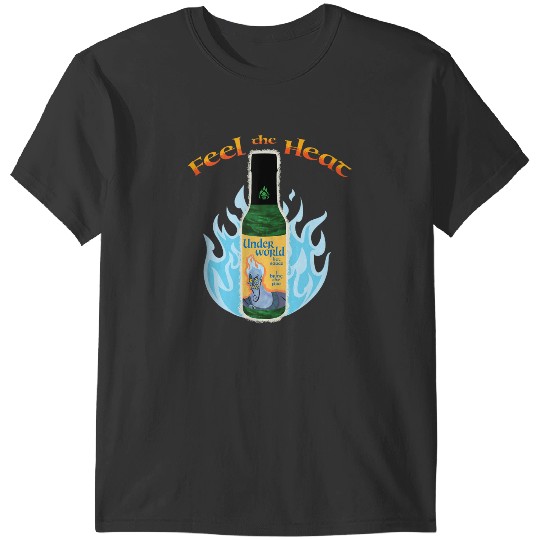 Disney Villains Hades Feel The Heat Under World Chest Logo T-Shirts
