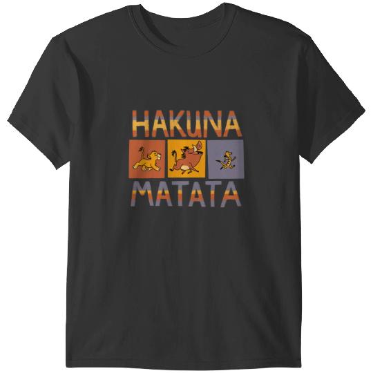 Disney The Lion King Hakuna Matata Solid Blocks T-Shirts