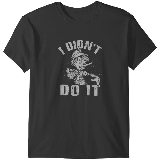 Disney Pinocchio 2022 I Didnt Do It Distressed Logo T-Shirts