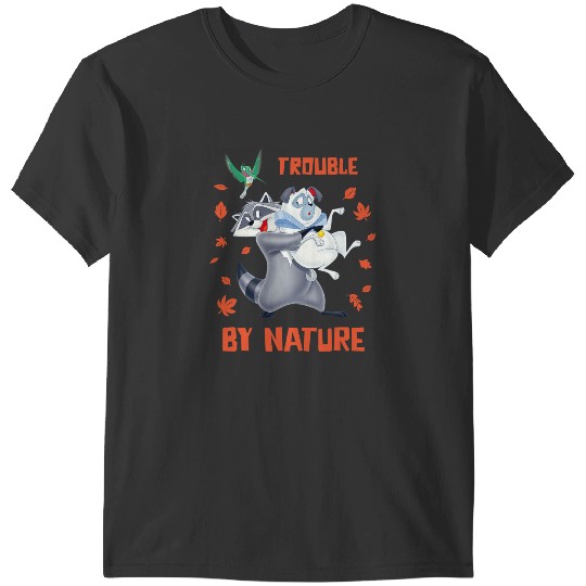 Disney Pocahontas Meeko Percy Flit Trouble By Nature T-Shirts