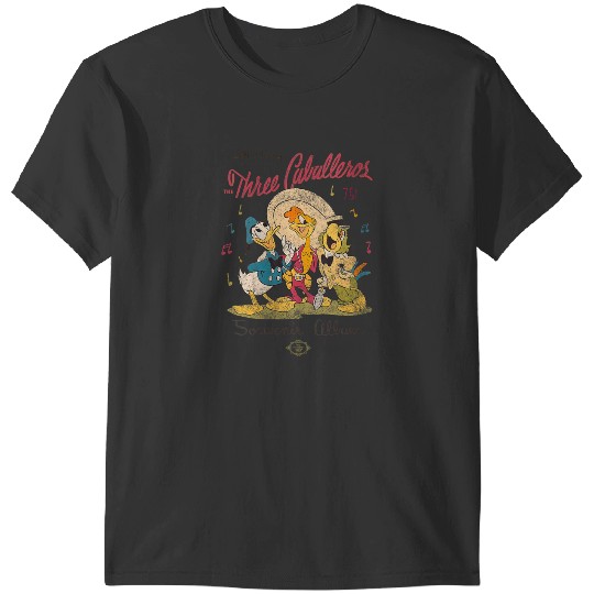 Disneyss The Three Caballeros Donald Duck Vintages Distressed T-Shirts