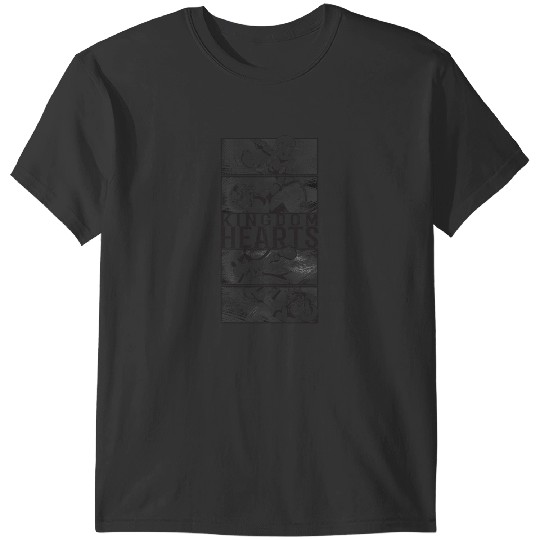 Disney Kingdom Hearts Sora Donald Goofy Comic Panels T-Shirts