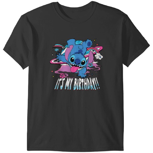 Disneyss Lilo Stitch Handstand Its My Birthday T-Shirts