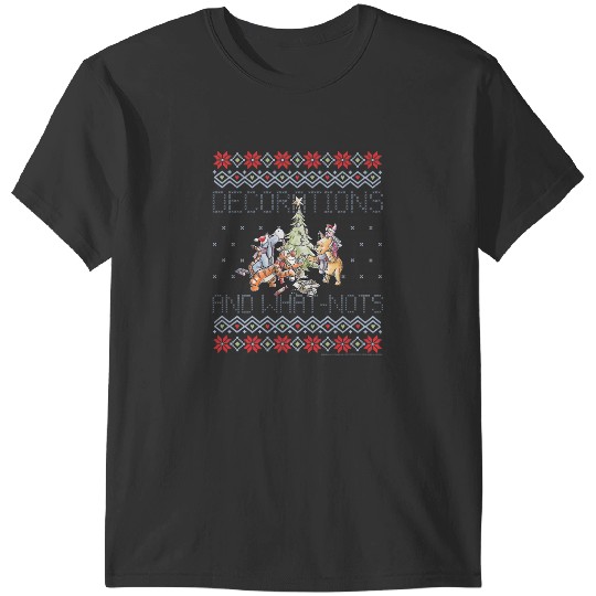 Disney Christmas Winnie The Pooh Decorations And What-Nots T-Shirts