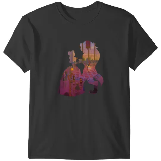 Disneyss Classic Beauty And The Beast Silhouette Dance T-Shirts