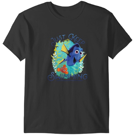 Disneyss Pixars Finding Dory Just Keep Swimming Ocean Logo T-Shirts