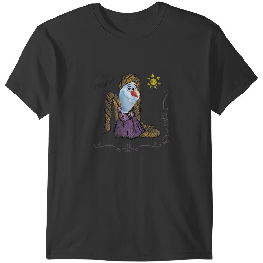 Disney Olaf Presents Rapunzel Costume Sketch T-Shirts