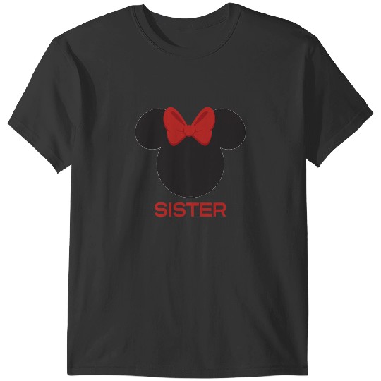 Disney Minnie Mouse Red Bow Icon Sister Family T-Shirts