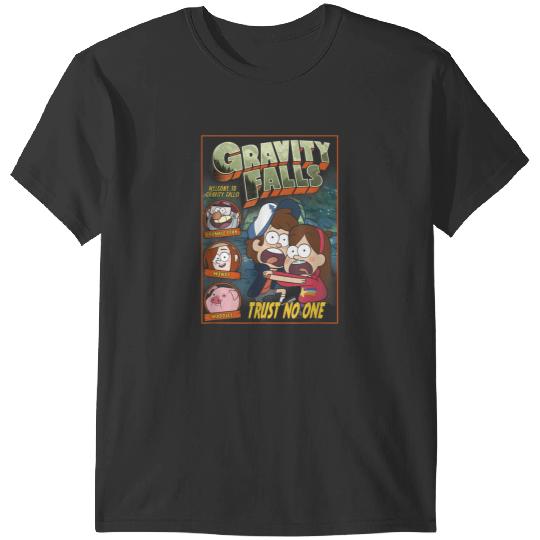 Disneyss Gravity Falls Trust No One Scared Dipper Mabel T-Shirts