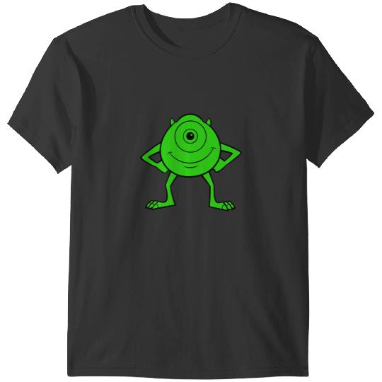 Disney Pixarss Monsters Inc. Mike Wazowski Cyclops Retro T-Shirts