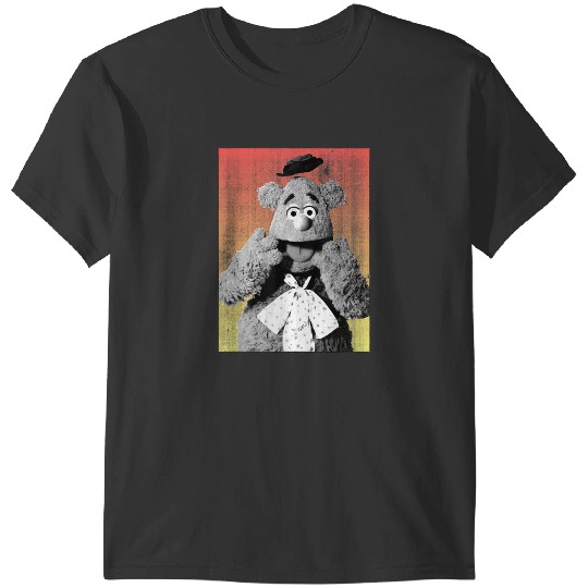Disneyss The Muppets Silly Fozzie Bear Distressed Big Portrait T-Shirts