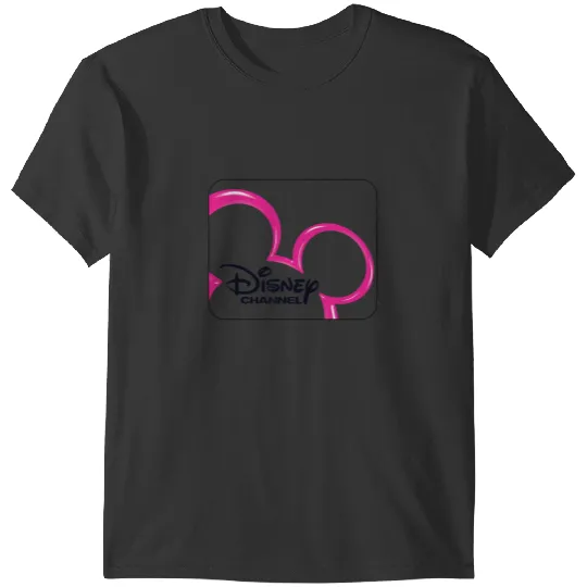 Disney Channel  Mickey Mouse Pink Retro 2000s Logo T-Shirts