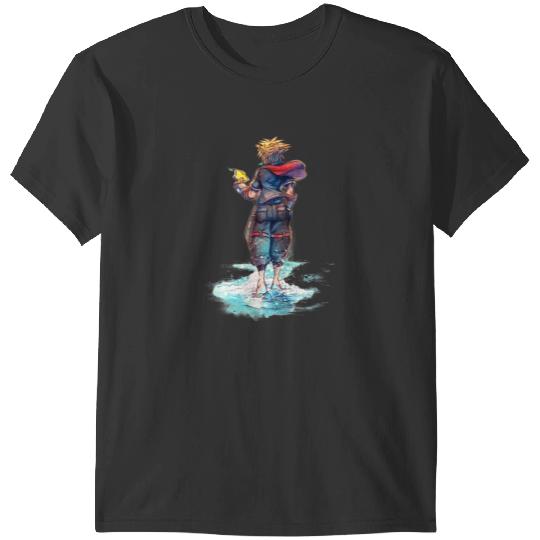 Disney Kingdom Hearts Sora Keyblade Hero Faded Starfish T-Shirts