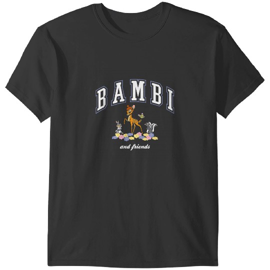 Disney Bambi And Friends Thumper Flower College Style Logo T-Shirts