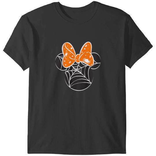 Kids Disney Mickey And Friends Halloween Minnie Spiderweb Toddler T-Shirts