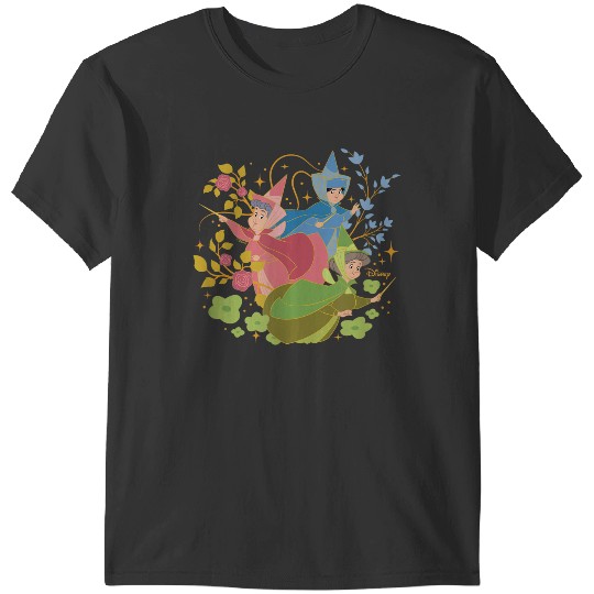 Disney Princess - Sleeping Beauty Flora Fauna Merryweather T-Shirts