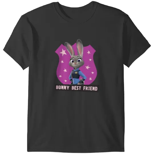 Disney Zootopia Judy Hopps Bunny Best Friend Officer Badge T-Shirts