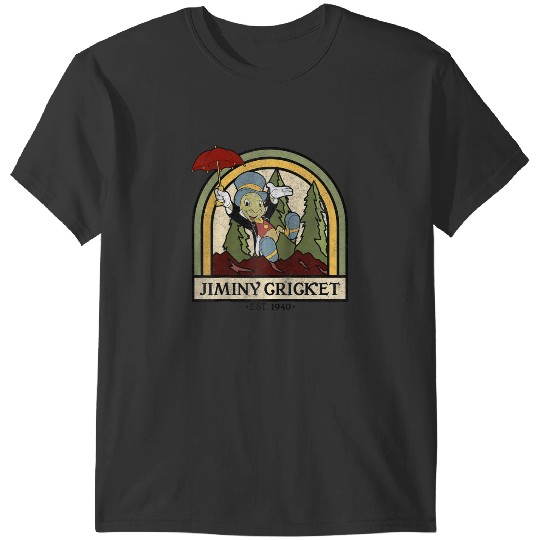 Disney Pinocchio Jiminy Cricket Established 1940 Raglan Baseball Tee T-Shirts