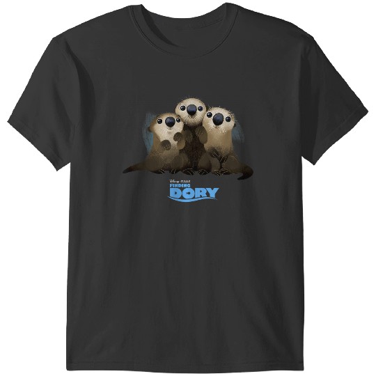 Disneyss Pixars Finding Dory Cute Sea Otters Big Chest Poster T-Shirts