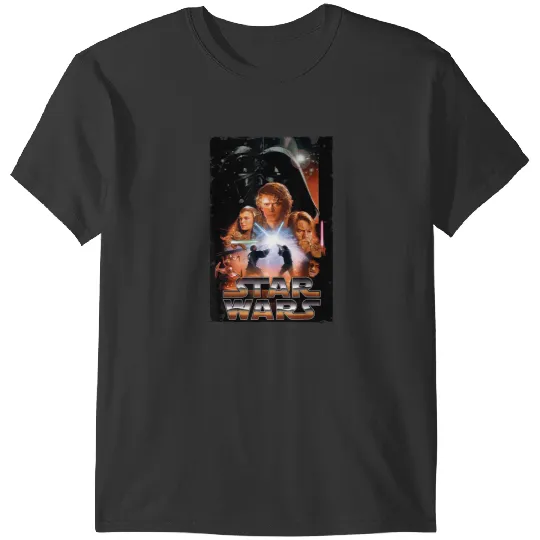 Star Warss Revenge Of The Sith Movie Vintages Disneyss+ T-Shirts
